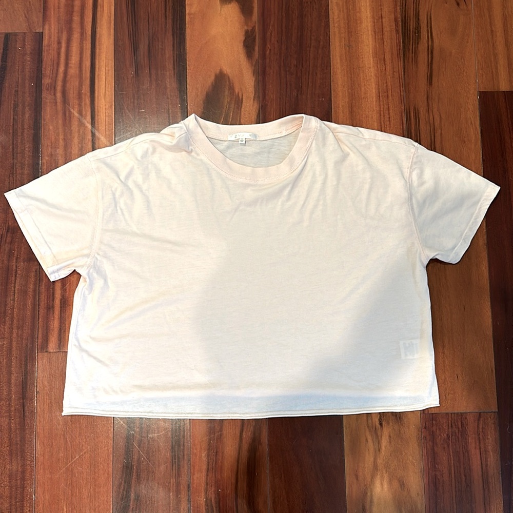 Light pink Z Supply Cropped Tee